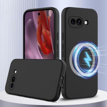RUBBER MAGSAFE Silikónový kryt pre Google Pixel 9a čierny