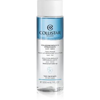 Collistar Cleansers Two-phase Make-up Removing Solution Eyes-Lips dvojfázový odličovač vodeodolného make-upu na oči a pery 200 ml