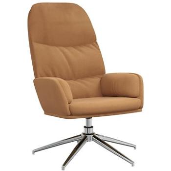 Relaxačné kreslo taupe umelá semišová koža, 341026