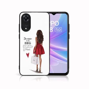 MY ART Ochranný kryt pre Oppo A78 5G RED DRESS (137)