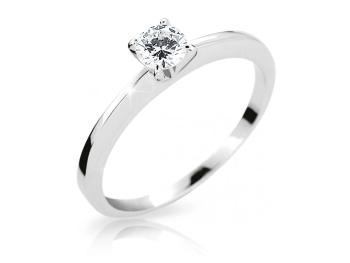 Cutie Diamonds Nadčasový prsteň z bieleho zlata s briliantom DZ6724-1232-10-X-2 54 mm