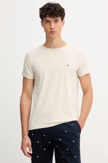 Tričko Tommy Hilfiger pánske, žltá farba, jednofarebné, MW0MW10800