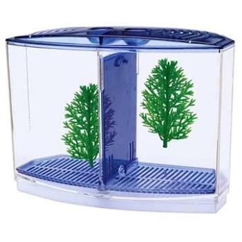 Penn Plax Akvárium Betta s rastlinami, štrkom a priečkou 20 × 10 × 15 cm (0030172019524)
