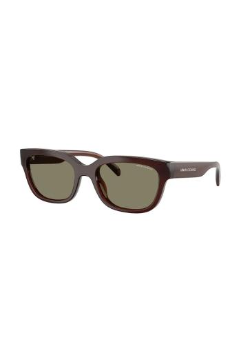 Slnečné okuliare Armani Exchange dámske, hnedá farba, 0AX4155SU