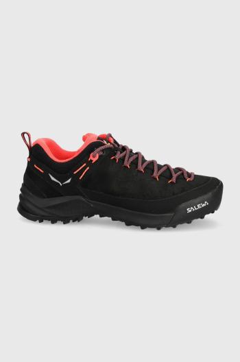 Boty Salewa Wildfire Leather dámské, černá barva, 00-0000061396