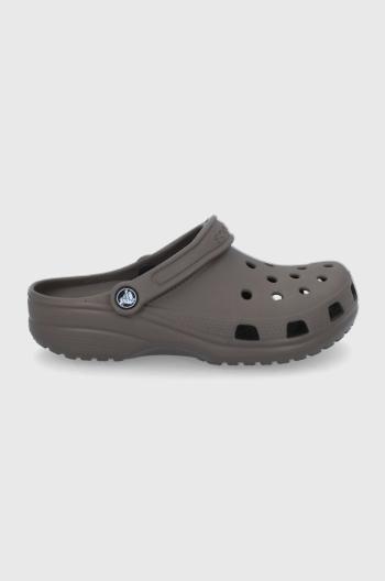 Šľapky Crocs Classic hnedá farba, 207431