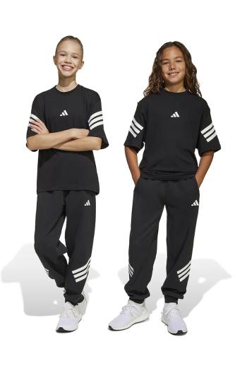 Detské tepláky adidas čierna farba, s potlačou, JD1298