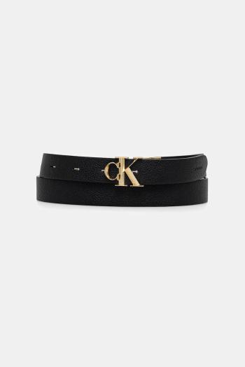 Obojstranný opasok Calvin Klein čierna farba, LV04F7044G