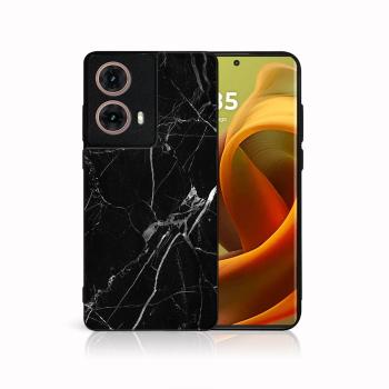 MY ART Ochranný kryt pre Motorola Moto G85 5G BLACK MARBLE (142)