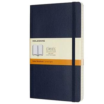 MOLESKINE L, mäkké dosky, linkovaný, modrý (QP616B20)