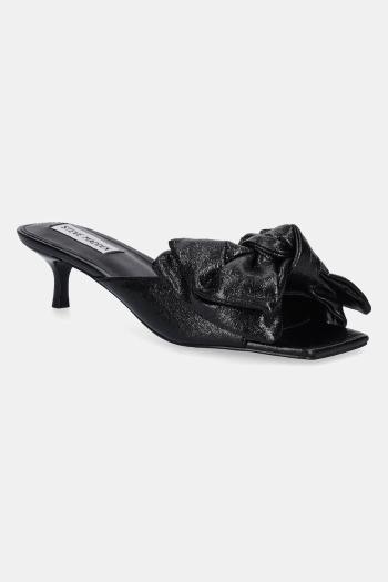 Šľapky Steve Madden Kit dámske, čierna farba, na vysokom podpätku, SM11003719