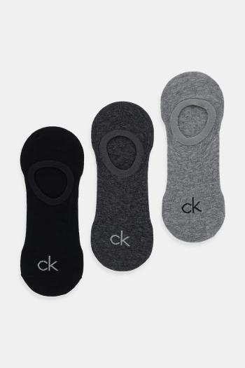 Ponožky Calvin Klein 3-pak šedá farba, 701236412