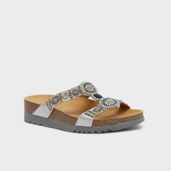 Scholl Papuče New Bogotà Wedge silver, veľkosť 39, 39 EU