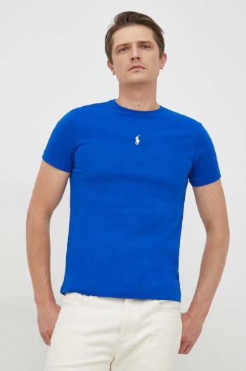 Bavlnené tričko Polo Ralph Lauren jednofarebné