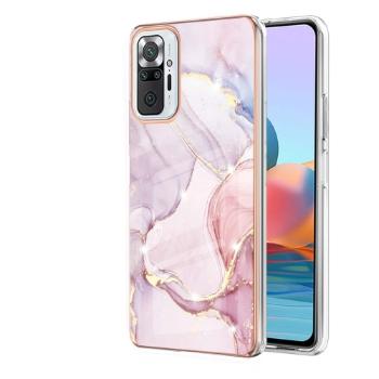 IMD MARBLE Ochranný kryt Xiaomi Redmi Note 10 Pro ROSE GOLD