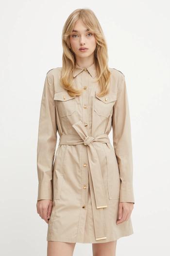 Šaty Marciano Guess PAT béžová farba, mini, áčkový strih, 5GGK42 7315A
