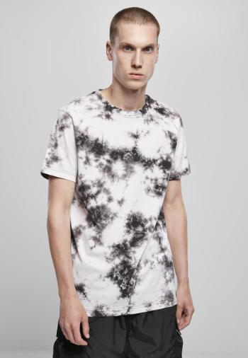 Urban Classics Black Tie Dye Tee white/black - S