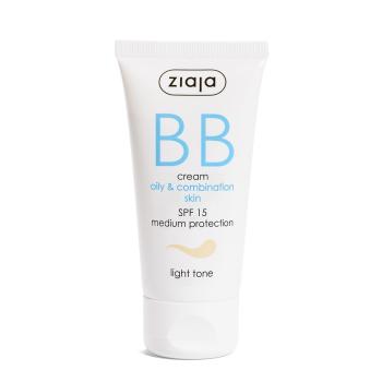 Ziaja BB krém pre mastnú a zmiešanú pleť SPF 15 Light Tone (BB Cream) 50 ml