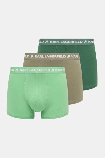 Boxerky Karl Lagerfeld 3-pak pánske, zelená farba, A1M47017