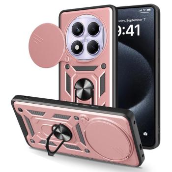 RING CAMERA Kryt s držiakom pre Xiaomi Redmi Note 14 Pro ružový