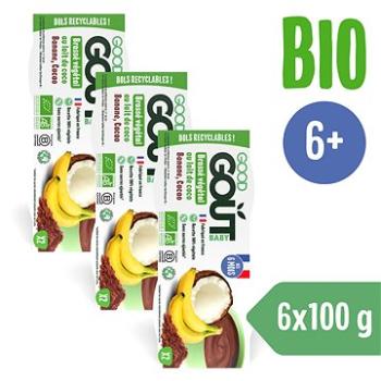 Good Gout BIO Kokosový dezert s kakaom a banánom 3× (2×100 g) (8594200262617)