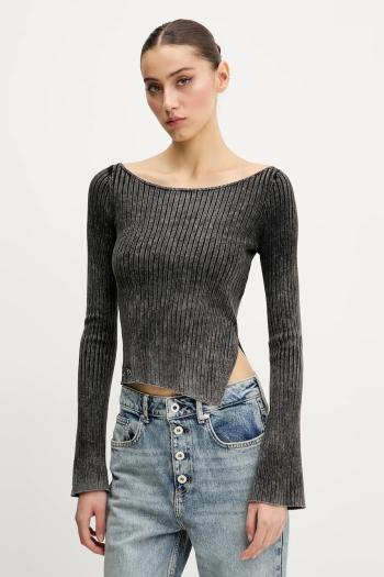 Sveter Guess Originals dámsky, šedá farba, tenký, W5GR23 Z2V62