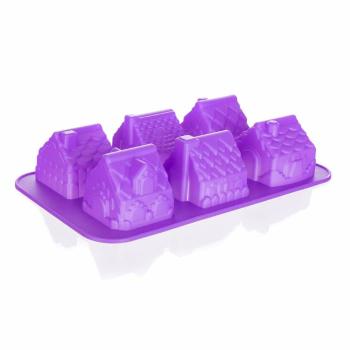 Banquet Silikónová forma domčeky CULINARIA Violet, 29,5 x 17,5 x 6 cm
