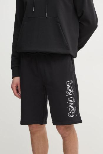 Bavlnené šortky Calvin Klein čierna farba, K10K114122