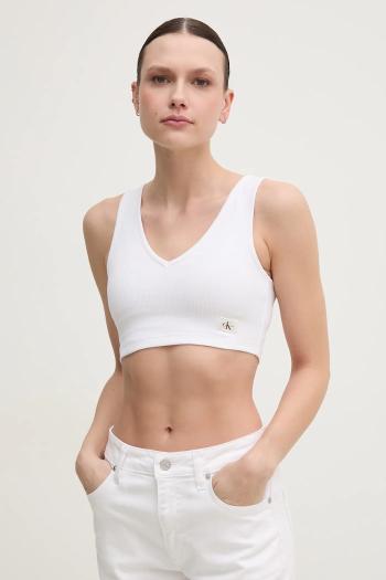 Top Calvin Klein Jeans biela farba, J20J225308