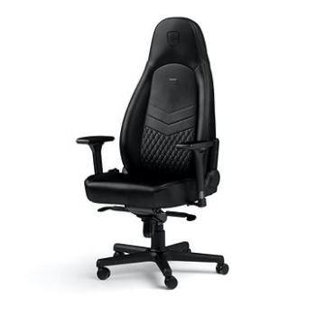 Noblechairs ICON Genuine leather, čierna/čierna (NBL-ICN-RL-BLA)