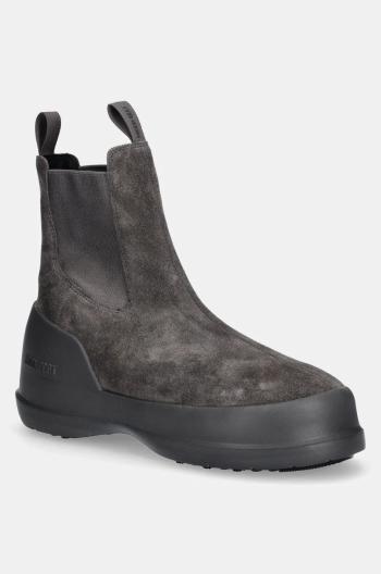 Semišové snehule Moon Boot MB LUNA CHELSEA SUEDE šedá farba, 80D2480050 H005