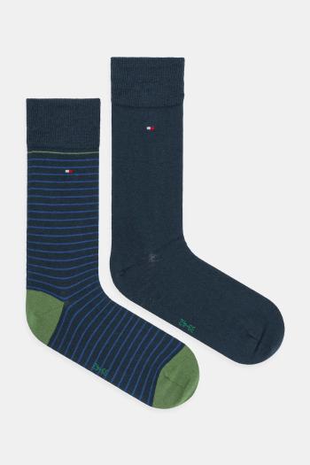 Ponožky Tommy Hilfiger 2-pak tmavomodrá farba, 100001496
