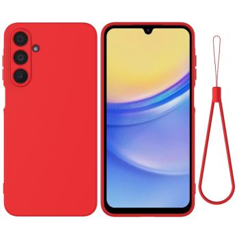 RUBBER Ochranný obal pre Samsung Galaxy A16 / A16 5G červený