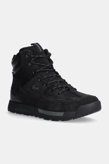 Členkové topánky Lacoste Urban Breaker Sneakers pánske, čierna farba, 48CMA0015