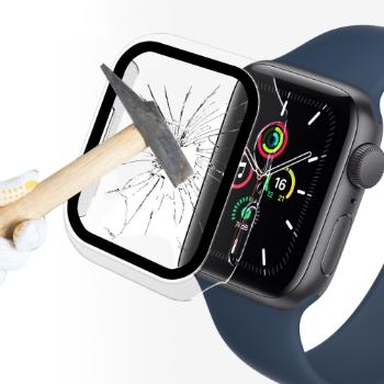 ENKAY Obal s tvrdeným sklom pre Apple Watch 9 / 8 / 7 (41mm) priehľadný