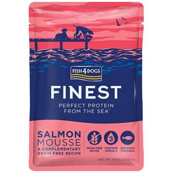 FISH4DOGS Lahodná kapsička pre psy 99 % lososa 100 g (5056008808143)
