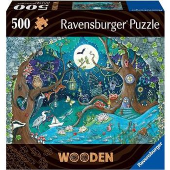 Ravensburger Puzzle 175161 Drevené Puzzle Čarovný Les 500 Dielikov (4005556175161)