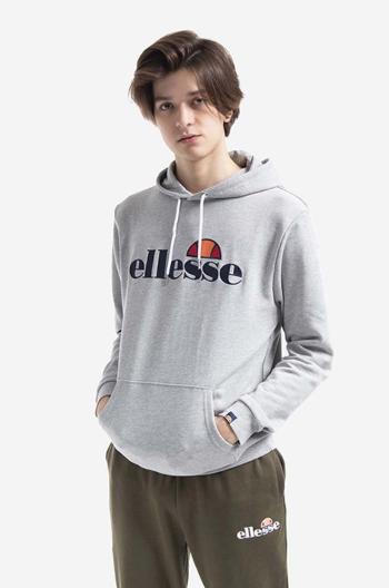 Mikina Ellesse Ferrer SHK13288-KHAKI, pánska, zelená farba, s kapucňou, jednofarebná