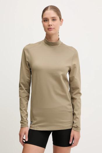 Tréningové tričko s dlhým rukávom Under Armour Tactical Mock CGI zelená farba, jednofarebné, 1365388