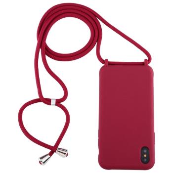 ROPE Kryt so šnúrkou Apple iPhone X / XS červený