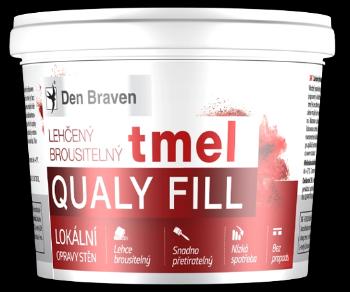 DEN BRAVEN - Ľahčený brúsiteľný tmel (QUALY FILL) biela 5 l