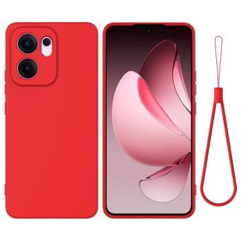 RUBBER Ochranný obal pre Oppo Reno13 F 5G červený