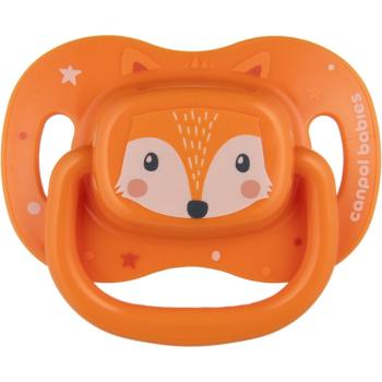 Canpol babies Cute Animals Soother 0-6m cumi Orange 1 db