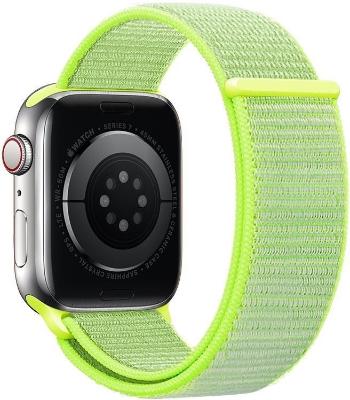 Szíj Eternico Airy Apple Watch 38mm / 40mm / 41mm - Satin Green and Green edge