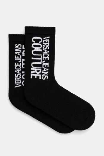 Ponožky Versace Jeans Couture dámske, čierna farba, 78HA0J03 ZG081