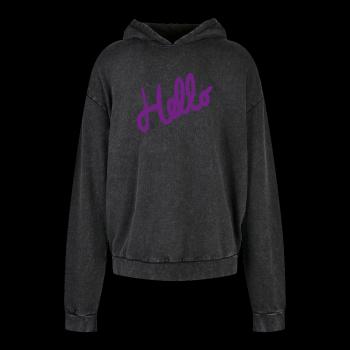 Nerieš mikina Purple Hello Premium Hoodie Čierna XL