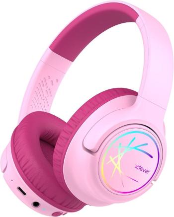 iClever BTH18 Pink Bezdrôtové slúchadlá na uši