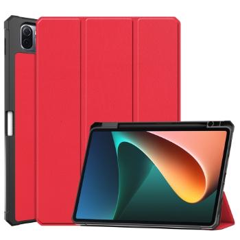 LEATHER Zaklápací obal Xiaomi Pad 5 / Xiaomi Pad 5 Pro červený