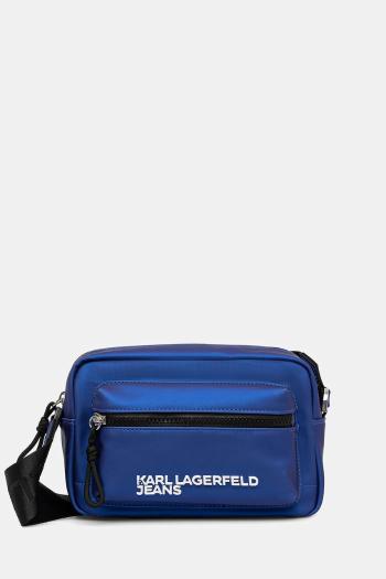 Malá taška Karl Lagerfeld Jeans modrá farba, A3M30247