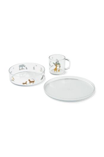 Jedálenská súprava pre deti Liewood Siva Printed Tritan Tableware Set LW19969